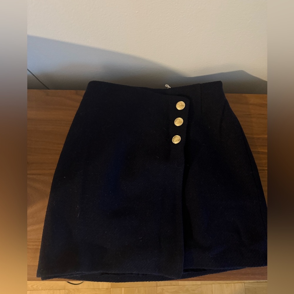 Sezane navy mini skirt brand new never worn